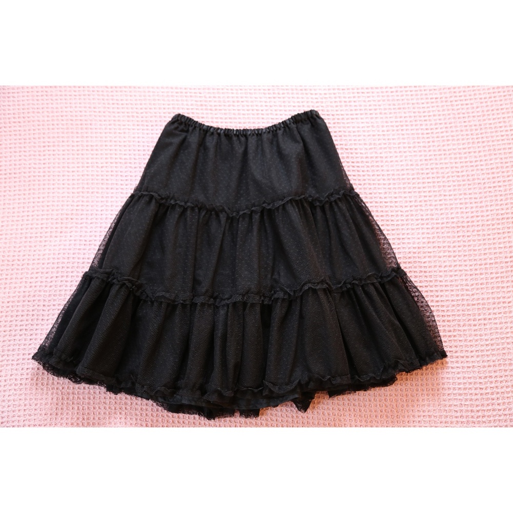 Girls Festive Black Tulle SKirt